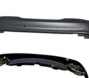 W117 CLA SERISI IÇIN UYUMLU AMG GÖRÜNÜM ARKA TAMPON&EGZOZ