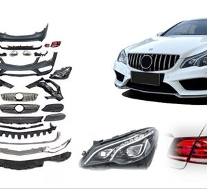 W207 COUPE E 2010-2012 için 2013+ FACELIFT BODY KIT (Halojen Far için)