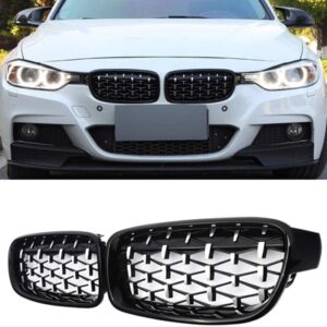 3 SERISI F30 2012-2018 IÇIN UYUMLU DIAMOND PANJUR (BÖBREK) PIANO BLACK