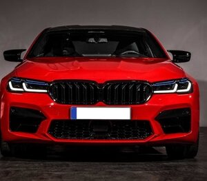 5 SERISI G30 2020+ IÇIN UYUMLU M5 GÖRÜNÜM ÇIFT ÇIZGI BÖBREK (MAKYAJLI KASA)