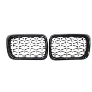 3 SERISI E36 1997-1999 IÇIN UYUMLU DIAMOND PANJUR (BÖBREK) PIANO BLACK ÇERÇEVE