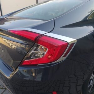 CIVIC FC5 2016-2021 IÇIN UYUMLU ARKA STOP KAPLAMA 4 PARÇA NIKELAJ