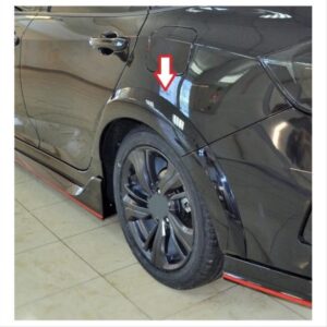 CIVIC FC5 2016-2020 IÇIN UYUMLU ARKA CAMURLUK KABARTMA (DODIK) DIZAYN A  (TYPER)