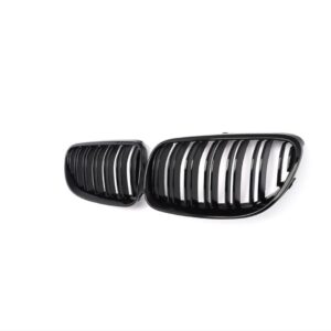 3 SERISI E92 2010-2013 IÇIN UYUMLU M3 GÖRÜNÜM PANJUR (CIFT CIZGI BÖBREK) PIANO BLACK (MAKYAJLI KASA)