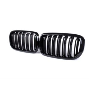 X5-X6 F15 (2015-2018) IÇIN UYUMLU M BÖBREK (ÇIFT ÇIZGI PANJUR) PIANO BLACK