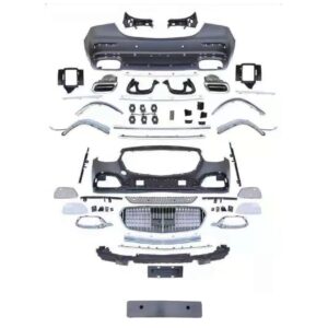 W213 YENI E SERISI IÇIN UYUMLU 2020+ MAYBACH GÖRÜNÜM BODY KIT(SIYAH SIS  KAPAK)