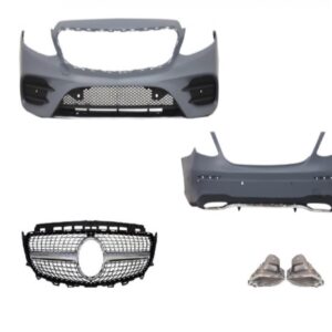 W213 E SERISI IÇIN UYUMLU AMG GÖRÜNÜM SET (ÖN ARKA TAMPON, DIAMOND PANJUR,EGZOZLAR)