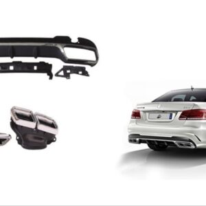 W212 E SERISI IÇIN 63 DIFUZOR & EGZOZ SETI (SILVER EGZOZ ILE ) (AMG MAKYAJLI KASA 2013-2016)