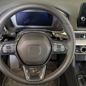 CIVIC FE1 2022 IÇIN UYUMLU  DIREKSIYON KAPLAMA SETI 2 PARÇA - KARBON