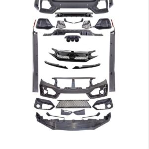 CIVIC FC5 2016-2021 IÇIN MAKYAJLI TYPE-R GÖRÜNÜM BODY KIT - PANJUR DAHİL  (LEDSIZ-DODİK HARİÇ)