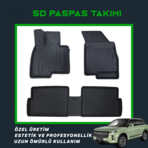 Jaecoo 7 2024+ 5D Havuzlu Paspas Takımı